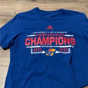 Adidas KU basketball t shirt